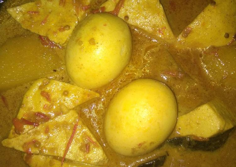 Masakan Unik Opor telur tahu Sedap Nikmat