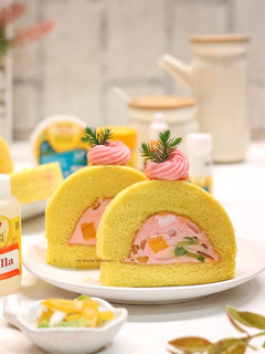 Foto resep Dojima Roll Cake feat. Es Teler Flavor