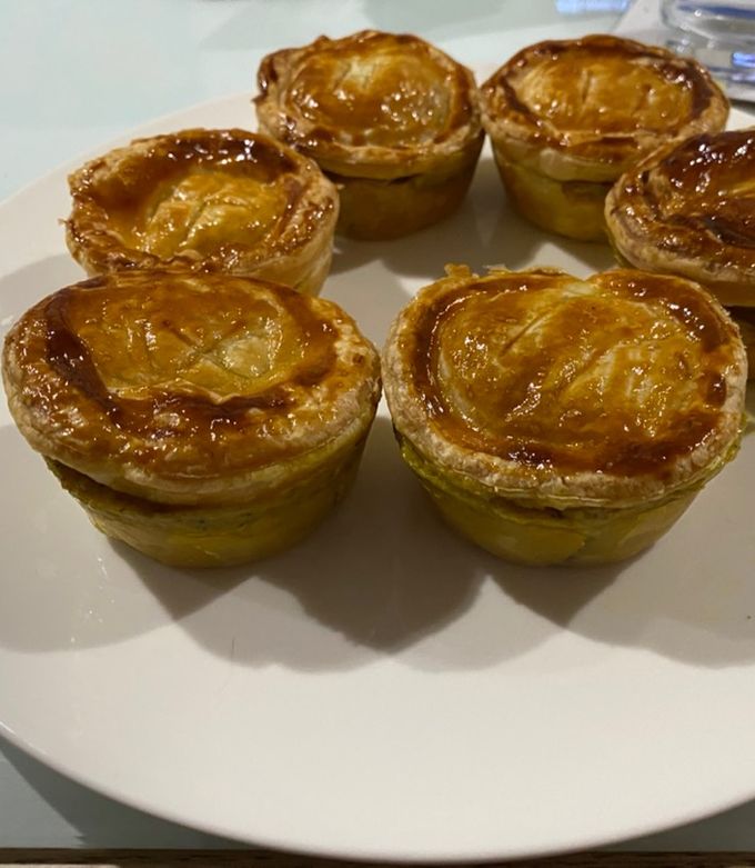 A picture of Chicken Curry Pies.