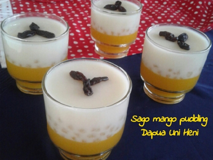 Bagaimana Membuat Sago mango pudding 🍮 yang Enak Banget