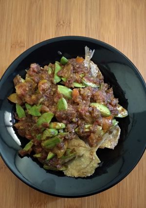 Foto resep Sambal Ikan Asin Kapas dengan Pete