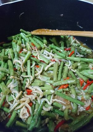 Foto resep Tumis kacang panjang teri medan