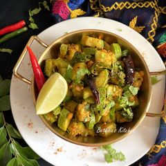A picture of Baby Marrow Curry (South Indian Style).