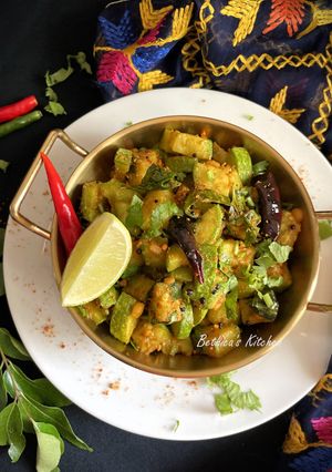 A picture of Baby Marrow Curry (South Indian Style).