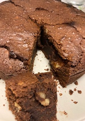Una foto de Brownie de chocolate