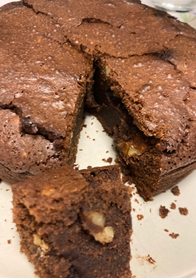 Una foto de Brownie de chocolate