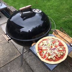 A picture of Homemade Braai (BBQ) Pizza.