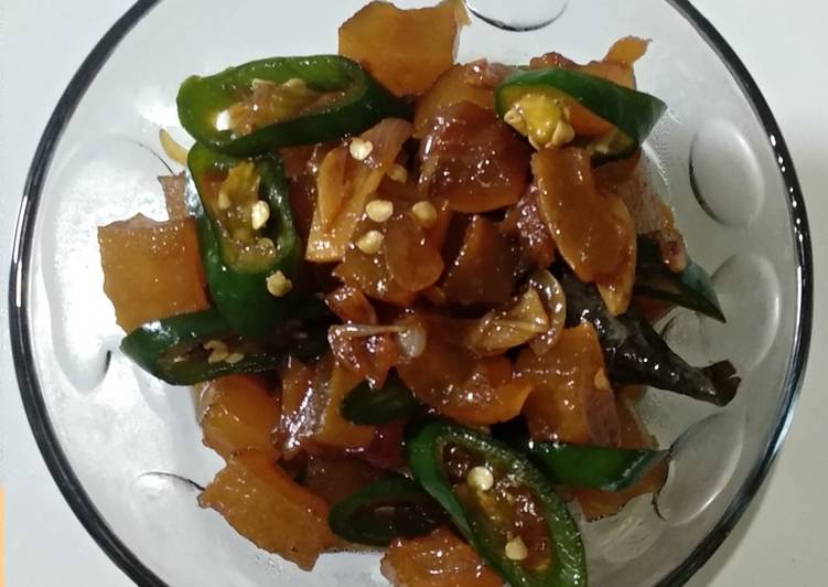 Kikil Kecap Cabai Hijau