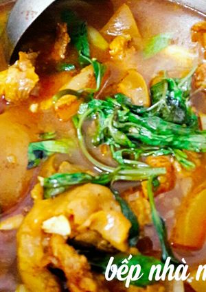 Hình của món Da bê kho.