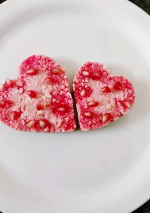 A picture of Roohafza Coconut Sandesh.