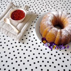A picture of Strawberry cider pound cake.