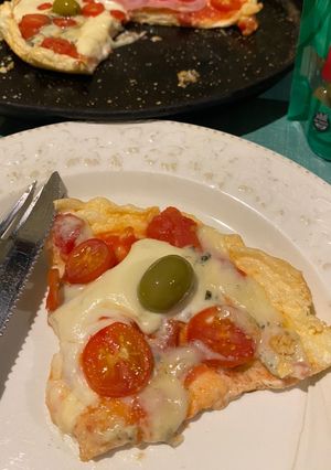 Una foto de Pizza nube (sin harinas)