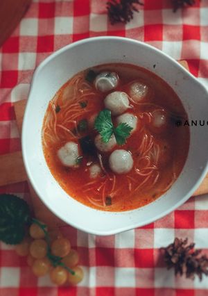 Foto resep Cilok kuah pedas takaran sendok