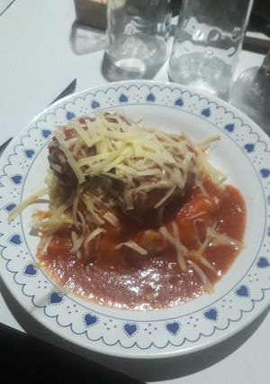 Una foto de Cueisat con Puré o Albóndigas Sorpresa con Puré