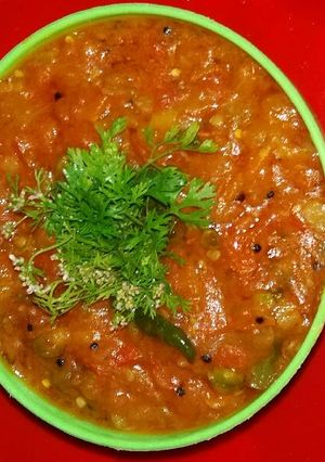 A picture of Tamatar karonde ki chutney.