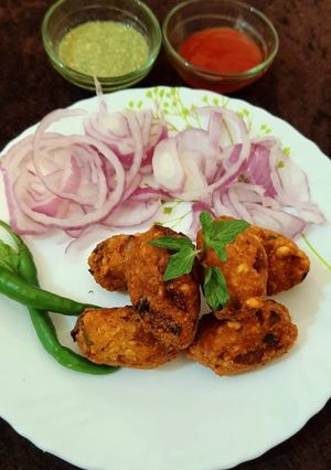 A picture of Chane ki dal ke kabab.