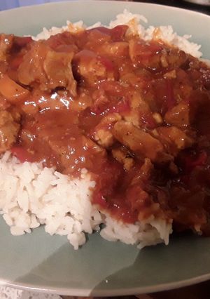 A picture of Sig's Pfeffertopf with Chorizo.