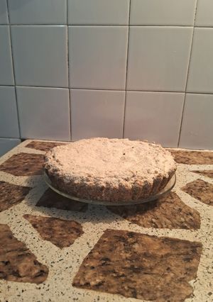 Una foto de Torta crumble de peras🍐🍐