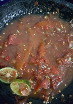 Foto resep Sambel (mentah) tomat terasi