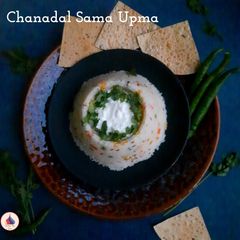 A picture of Bengal Gram Samak Rice Upma.