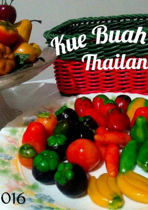 Foto resep Kue buah mini 🍎🍓🍌🍉- Thailand (Kanom Look Choup)