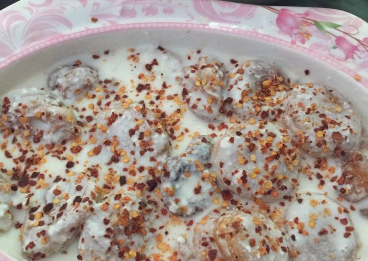Easiest Way to Prepare Quick Sweet & salty dahi bhaly By Mahi Ahsan Shah