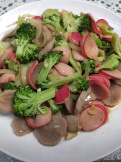 Foto resep Tumis brokoli sosis baso