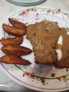 Una foto de Chuletas en salsa de almendras