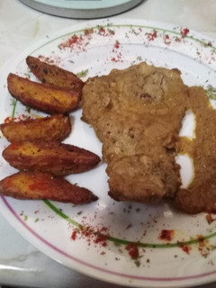 Una foto de Chuletas en salsa de almendras