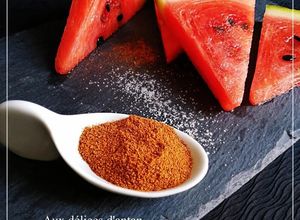 Une photo de La pastèque au sel, sucre et piment