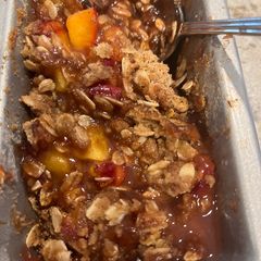 A picture of Peach (any fruit) cobbler air fryer.