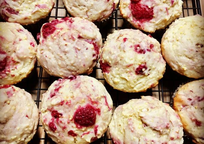 Muffins au millet et à la framboise