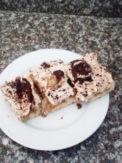 صورة لوصفة كيكة النسكافيه على طريقتي