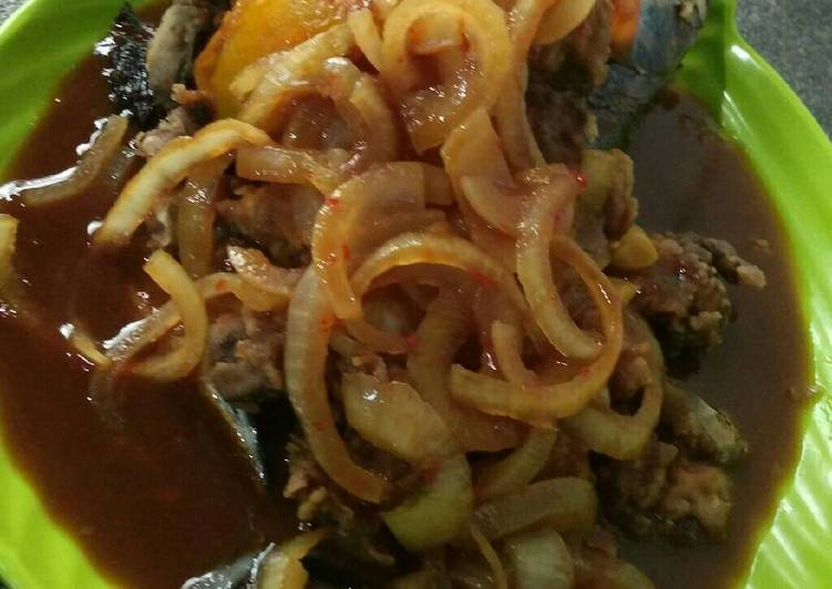 Cara memasak Tongkol Tepung Kuah Manis Anti Gagal
