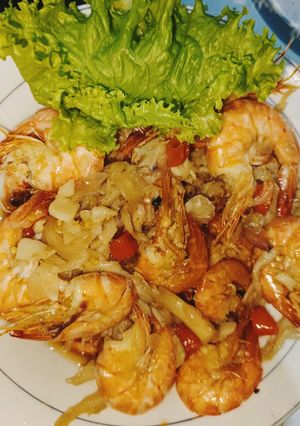 Foto resep 40|Tumis Udang jamur tiram