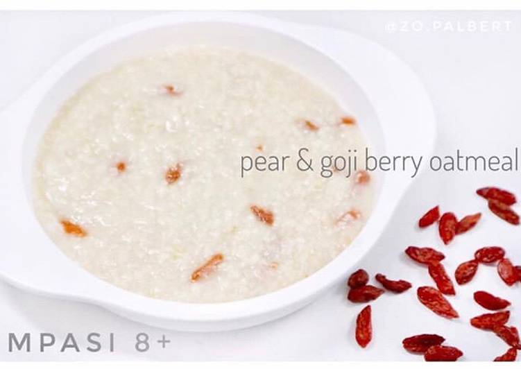 Mpasi Pear &amp; Goji Berry Oatmeal