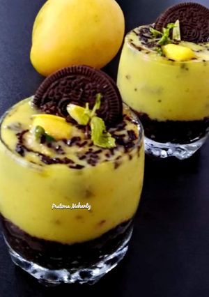 A picture of Oreo Mango Dessert.