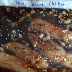 A picture of Honey sesame chicken.