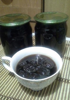 Фото Варенье из красной алычи с косточками #заготовки.