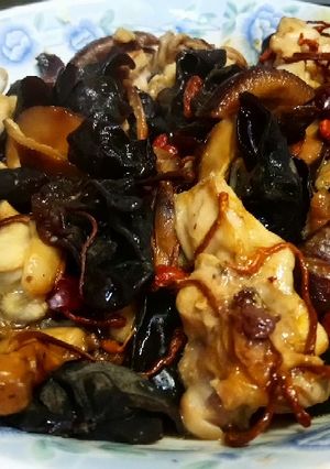 A picture of Chicken steam oyster sauce.