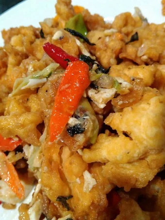 Langkah Gampang Membikin Resep Cumi telur asin tabur kemangi yang Bikin Ngiler Anti Ribet, Lezat