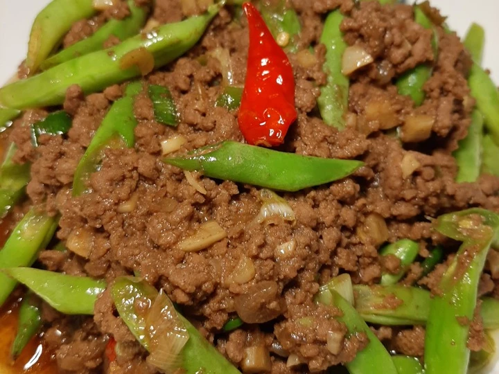 Cara Gampang Membikin Resep  Tumis Buncis Daging Cincang yang Menggugah Selera, Lezat