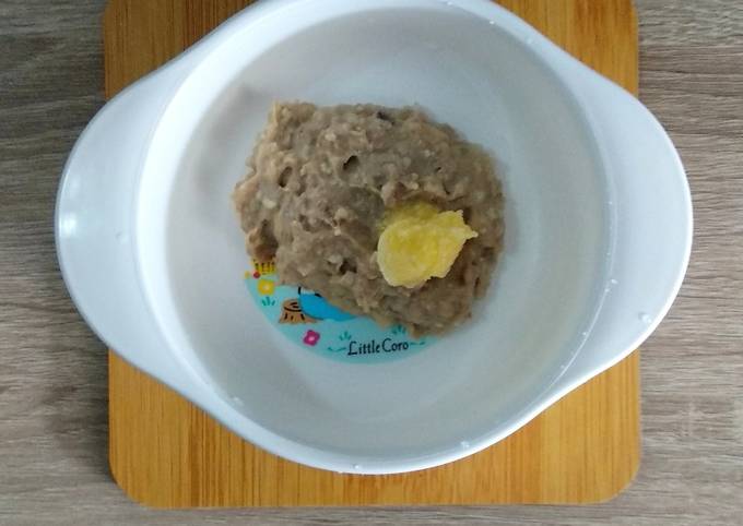Bubur hati sapi keju mpasi 6 bulan