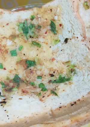 Foto resep Roti Gandum Bakar Bawang Putih + Daun Bawang