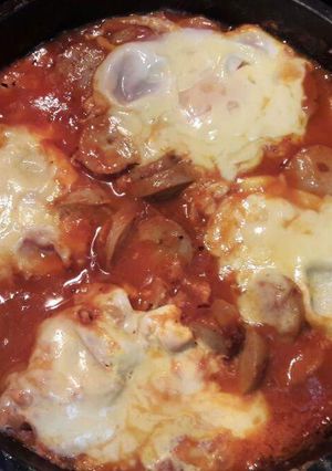 Hình của món Shakshuka Ả rập.