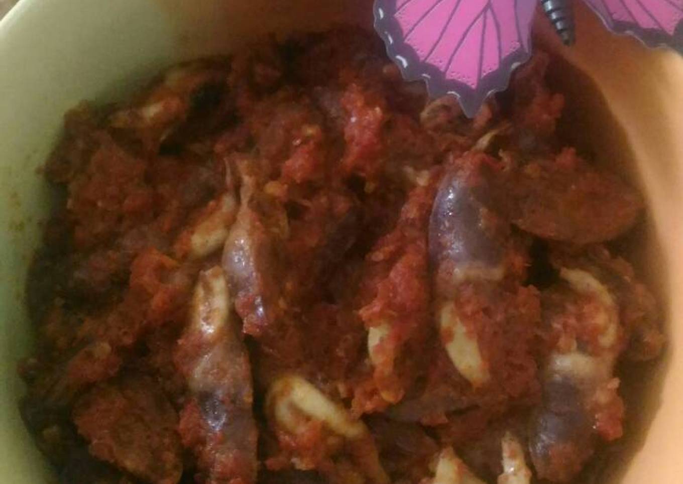 Balado Jantung Ayam