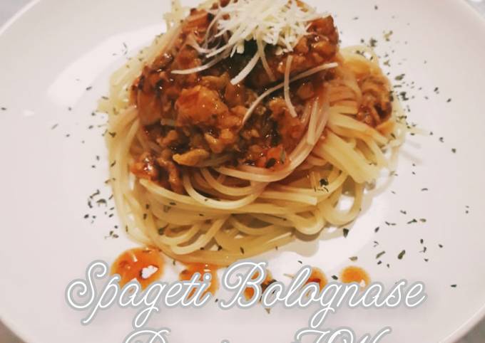 Spaghetti bolognese(daging kw)