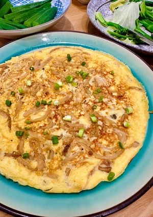 Hình của món Trứng Vịt Chiên Củ Cải Muối (Xá Bấu).