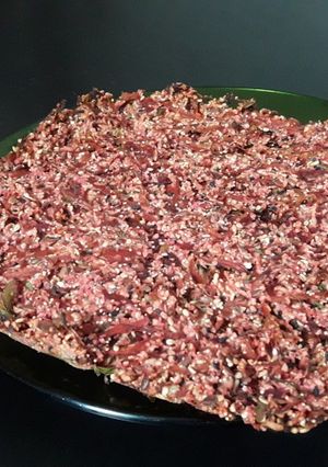 Una foto de Latke de remolacha