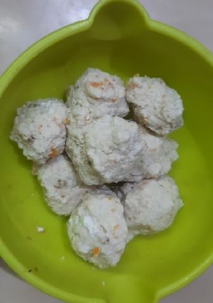 Foto resep Bakso ayam tanpa tepung (mpasi 8 bulan)